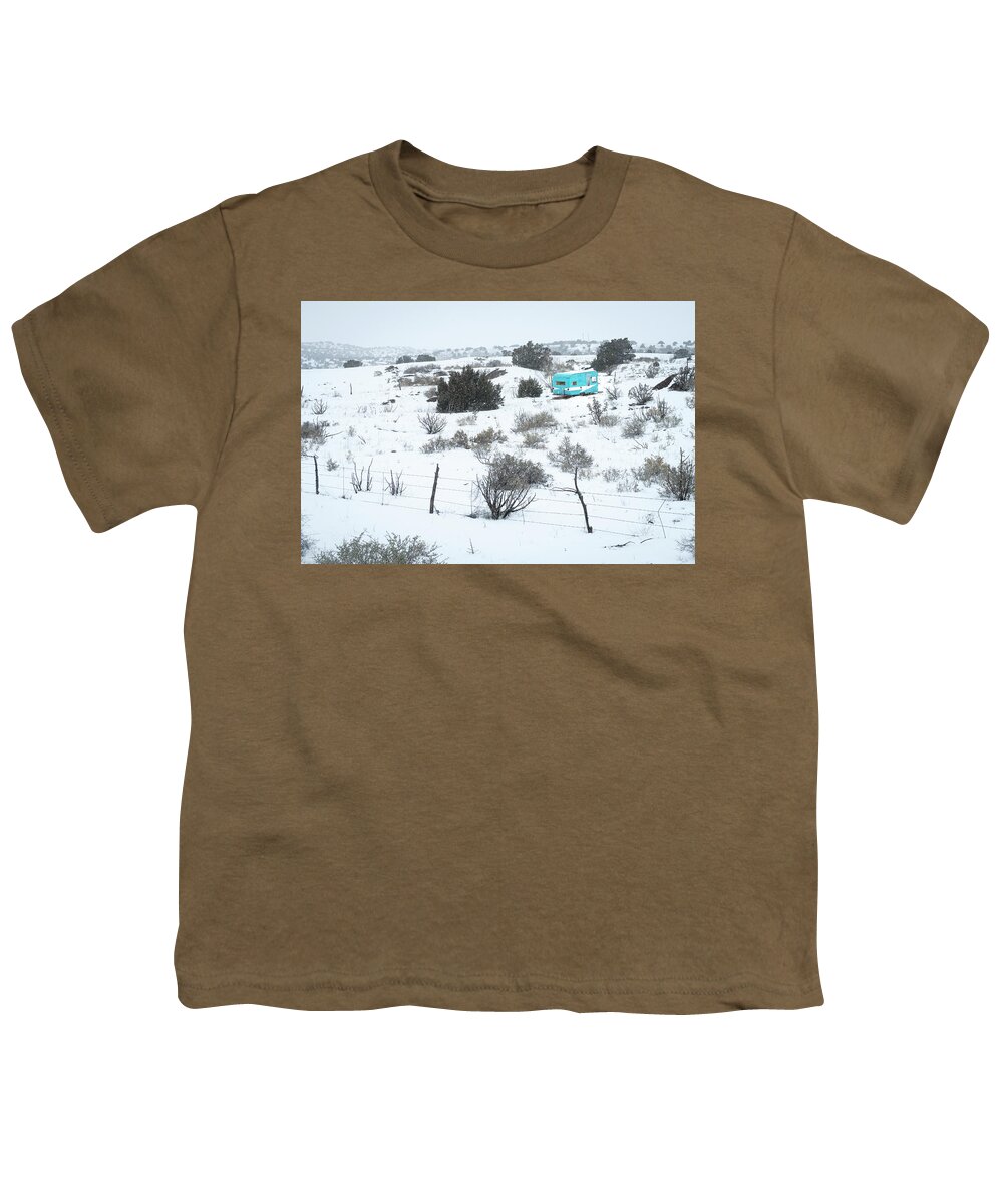 Landscapes Youth T-Shirt featuring the photograph New Mexico Turquoise by Mary Lee Dereske