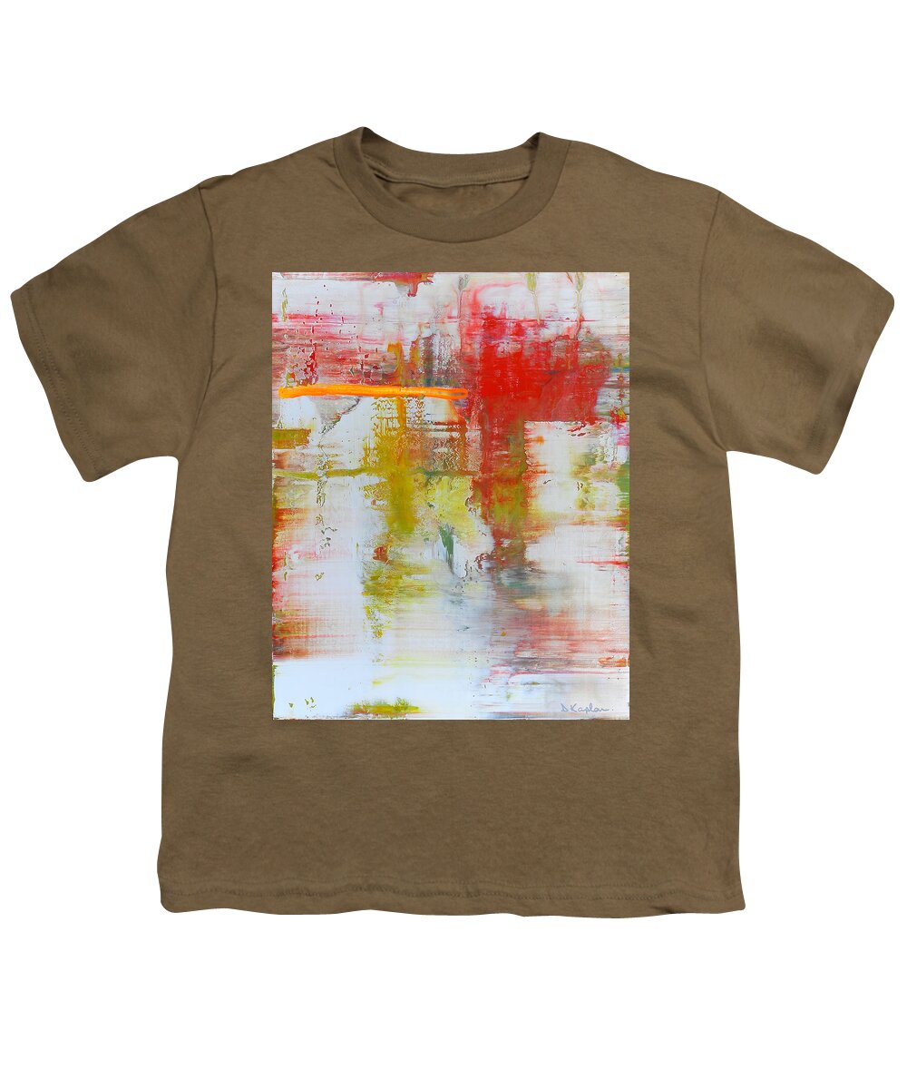 Derek Kaplan Youth T-Shirt featuring the painting Opt.20.21 'You and Me' by Derek Kaplan