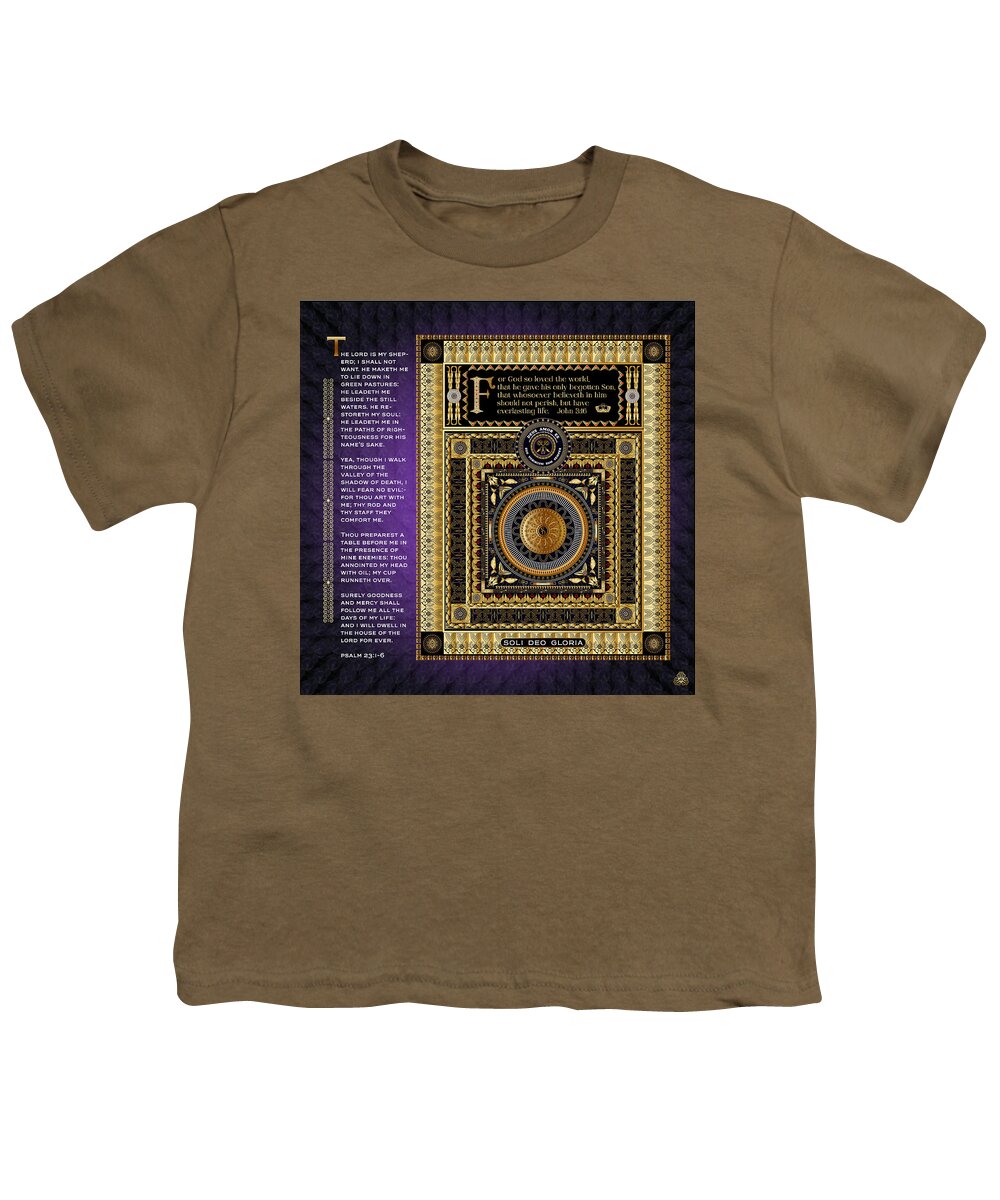 Religious Graphic Youth T-Shirt featuring the digital art Ornativo Vero Circulus No 4285 by Alan Bennington