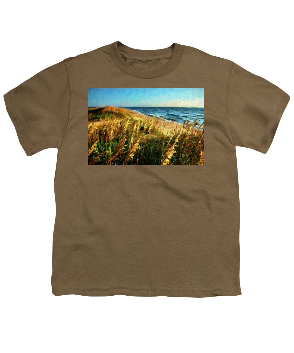 North Carolina Youth T-Shirt featuring the photograph Outer Banks View AP by Dan Carmichael