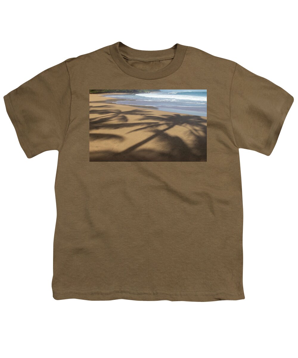 Hawaii Youth T-Shirt featuring the photograph Palm Shadow by Tony Spencer