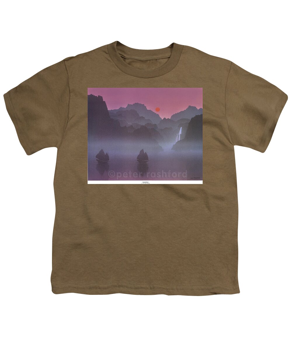 Seascape Youth T-Shirt featuring the painting Passageway by Peter Rashford