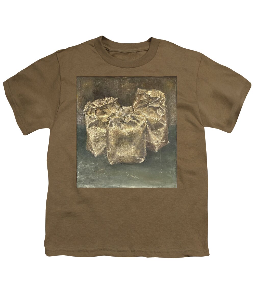 Still Life Youth T-Shirt featuring the painting Pigment bags by David Euler