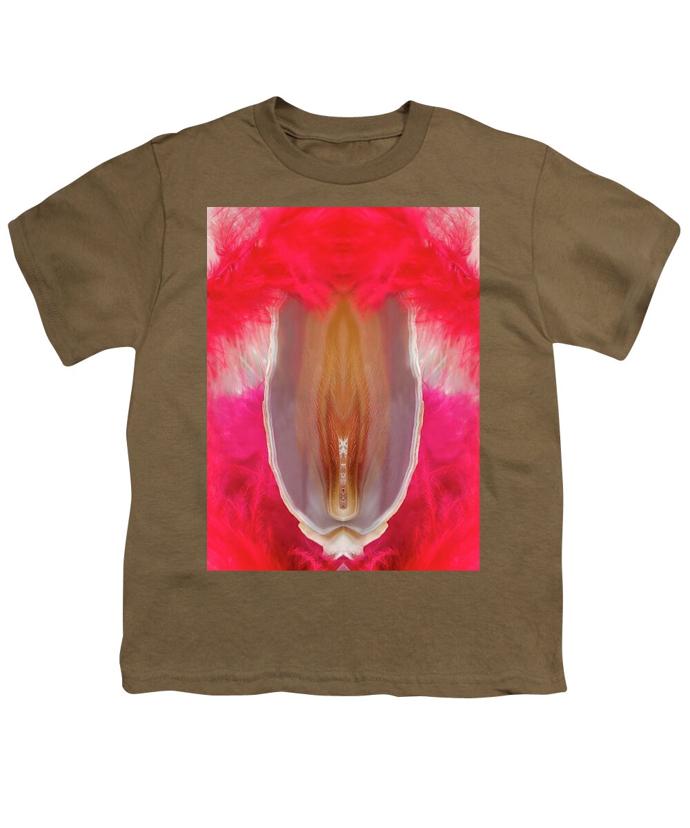  Youth T-Shirt featuring the photograph Pink Lady by Lorella Schoales