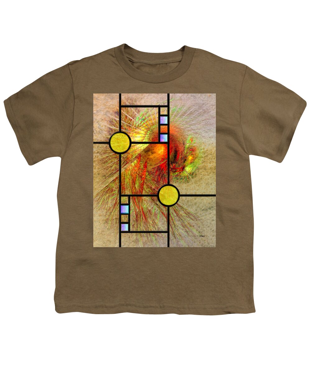 Prairie View Youth T-Shirt featuring the digital art Prairie View by Studio B Prints