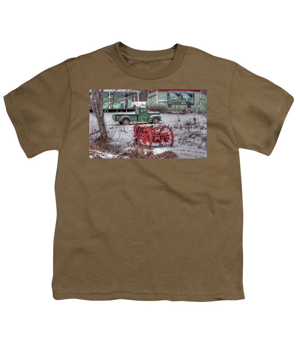 Barn Youth T-Shirt featuring the photograph Rural Maine Living by Richard Bean