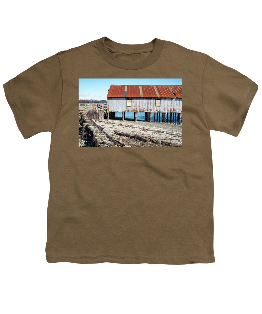 Rusted Roof At Semiahmoo Youth T-Shirt featuring the photograph Rusted Roof at Semiahmoo by Tom Cochran