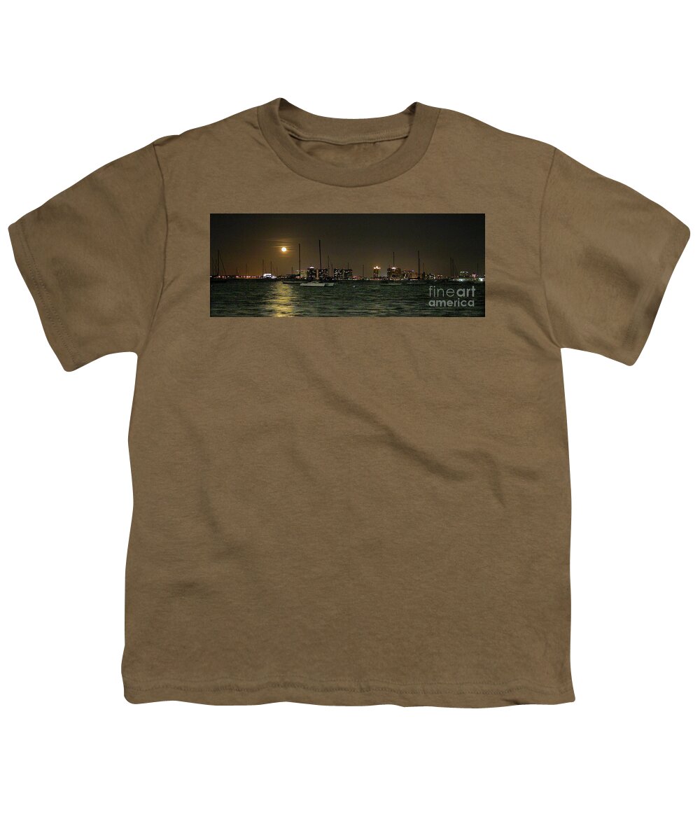 Landscape Youth T-Shirt featuring the photograph Sarasota at Night by Mariarosa Rockefeller