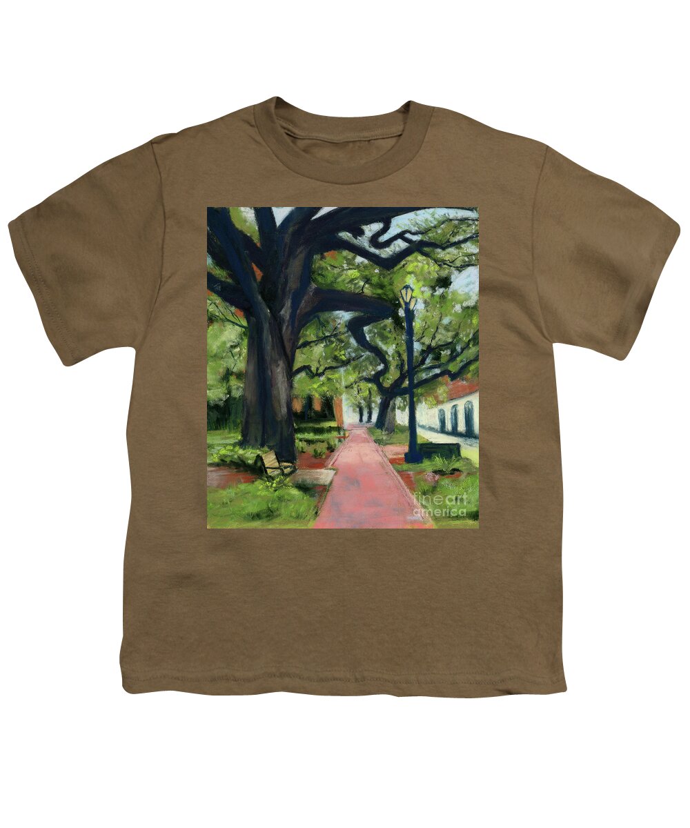 Pastel Youth T-Shirt featuring the painting Savannah Square by Angela Armano