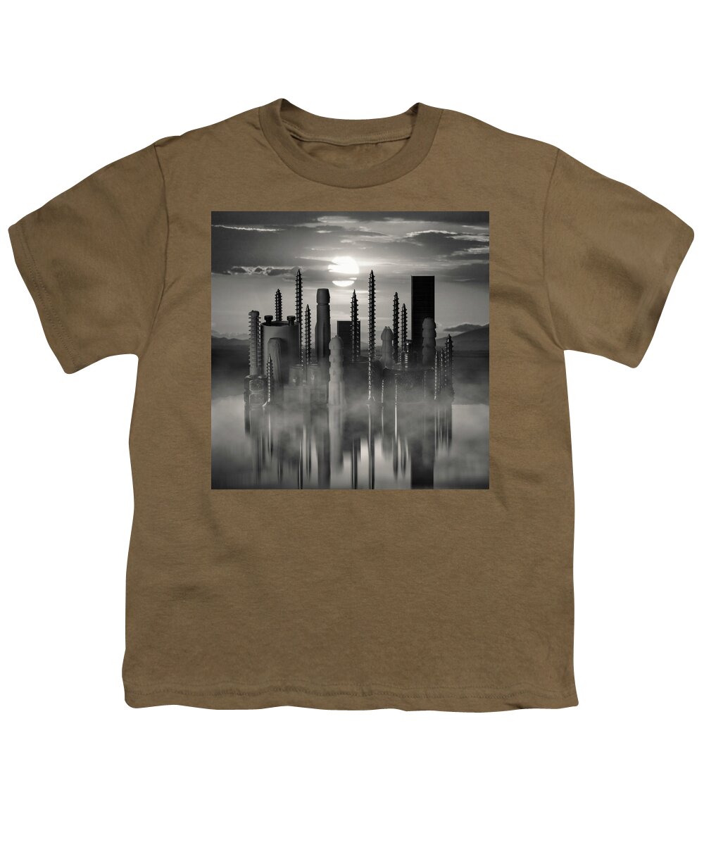 City Youth T-Shirt featuring the photograph Screw City by Dave Bowman