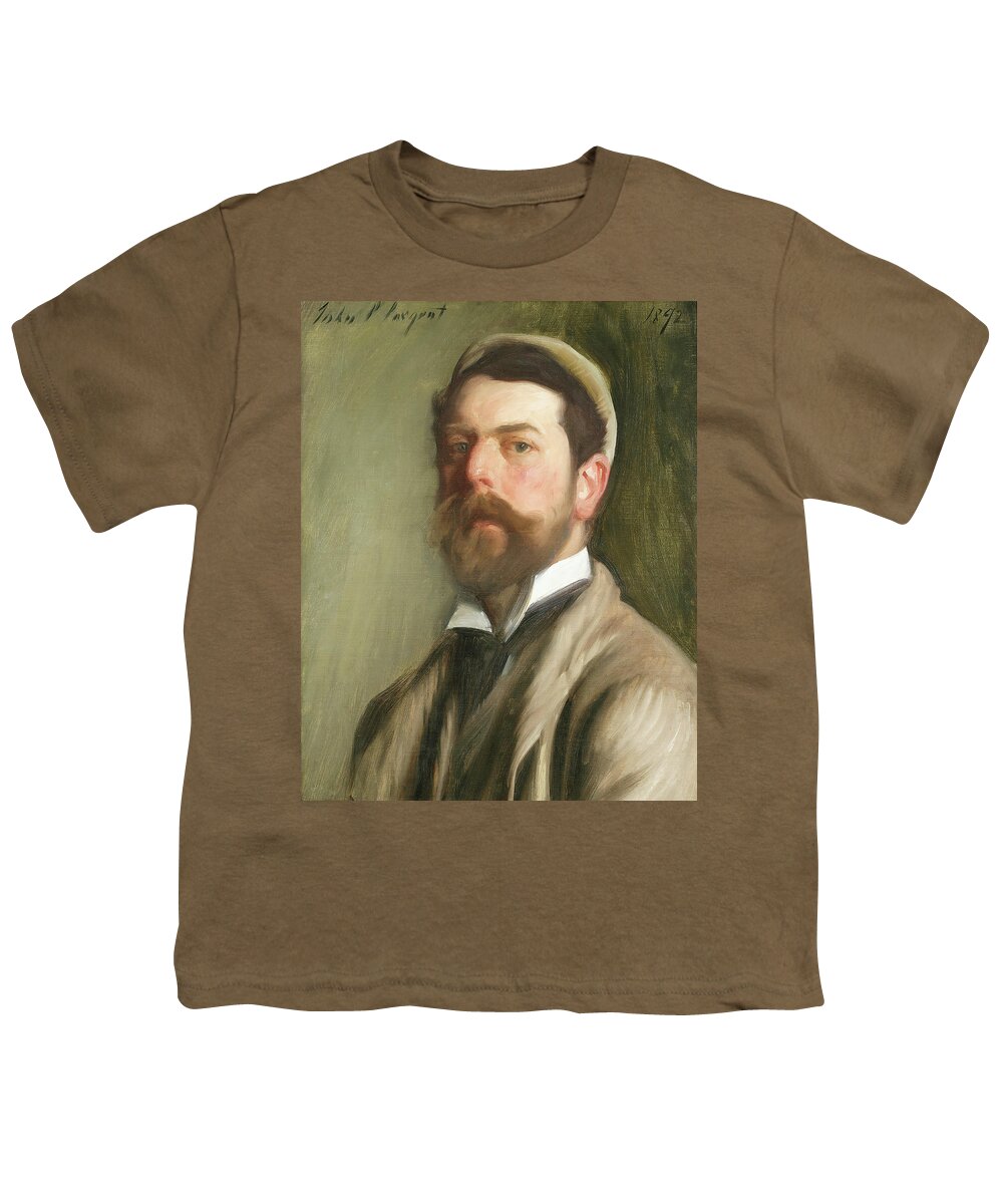 Sargent Youth T-Shirt featuring the painting Self-Portrait - 1892 by Eric Glaser