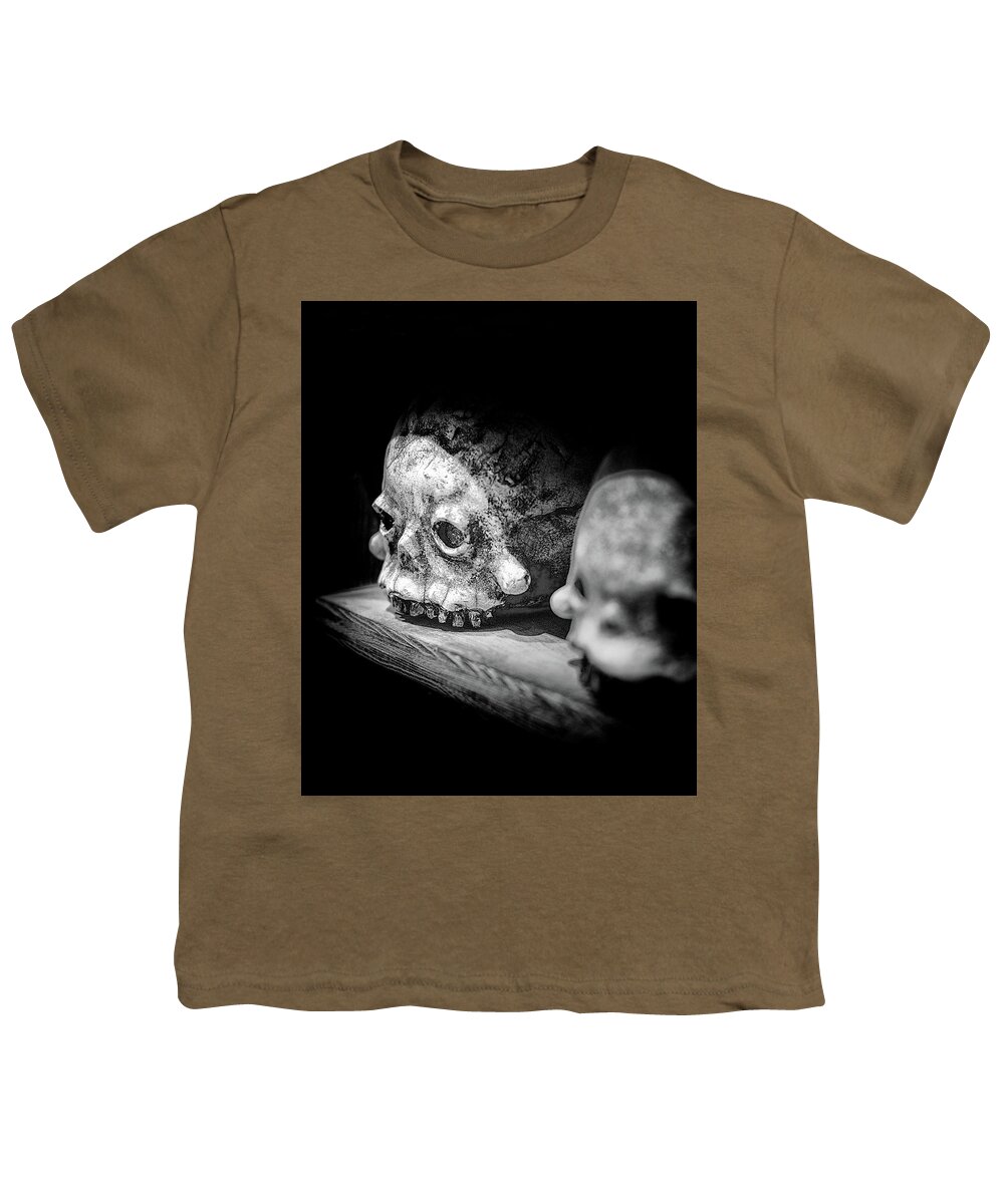 Skull Youth T-Shirt featuring the photograph Skullery by Scott Wyatt