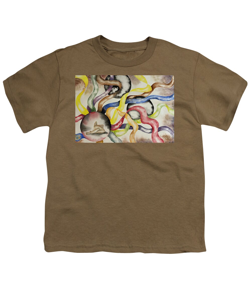 Sleeping Figure Youth T-Shirt featuring the painting Slumber by Pamela Henry