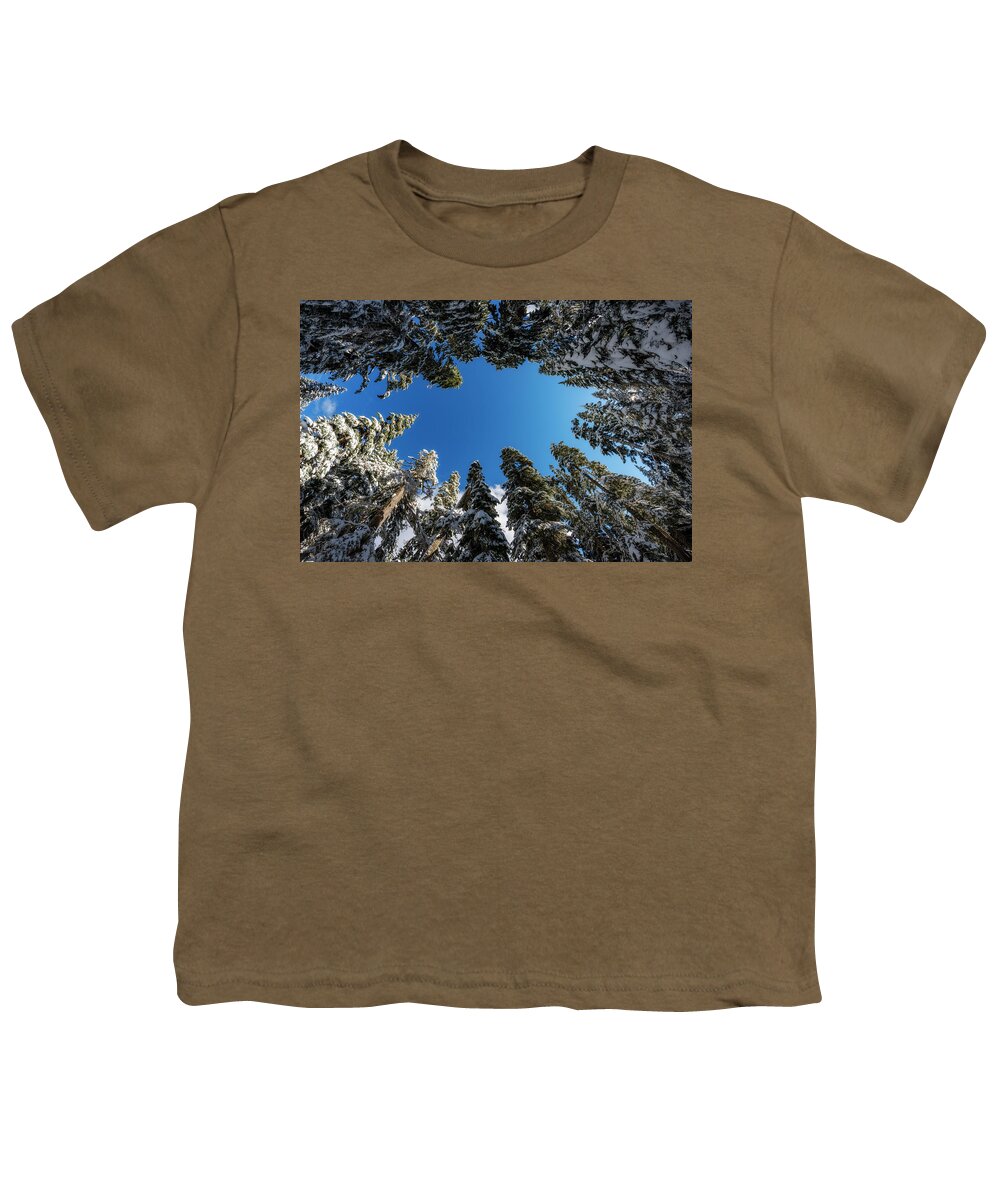 Tree Youth T-Shirt featuring the photograph Snow Covered Trees 6 by Pelo Blanco Photo
