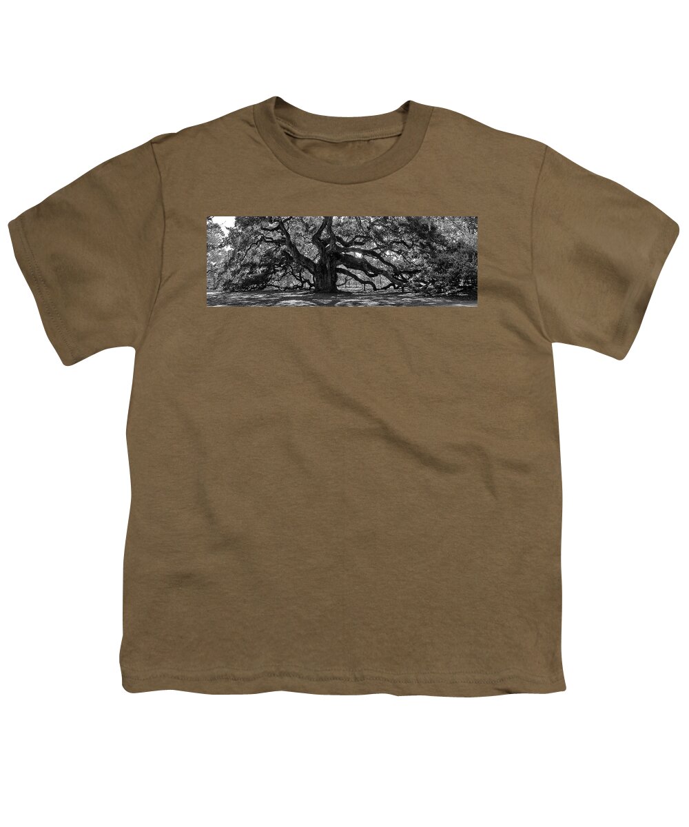 Angel Oak Youth T-Shirt featuring the photograph Southern Angel Oak Tree by Louis Dallara
