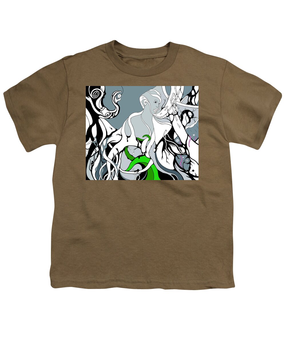 Vines Youth T-Shirt featuring the digital art Specialty Cut 01 by Craig Tilley