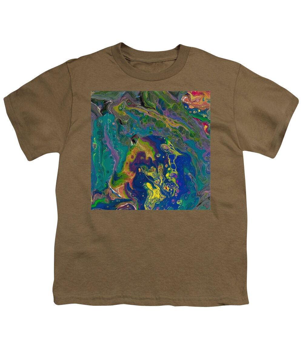 Abstract Youth T-Shirt featuring the painting The Brain by Gena Herro