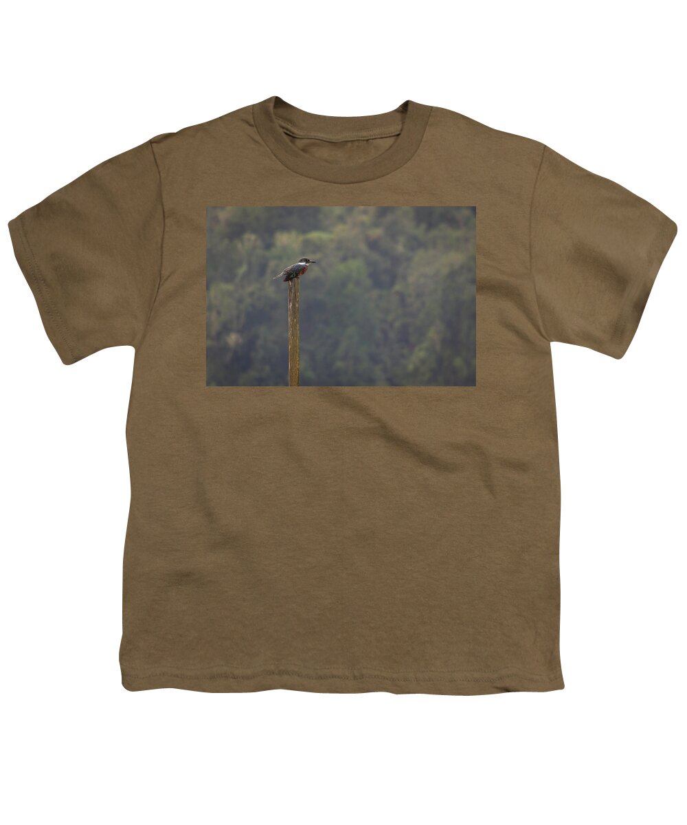 Kingfisher Youth T-Shirt featuring the photograph The Fisher King by Josu Ozkaritz