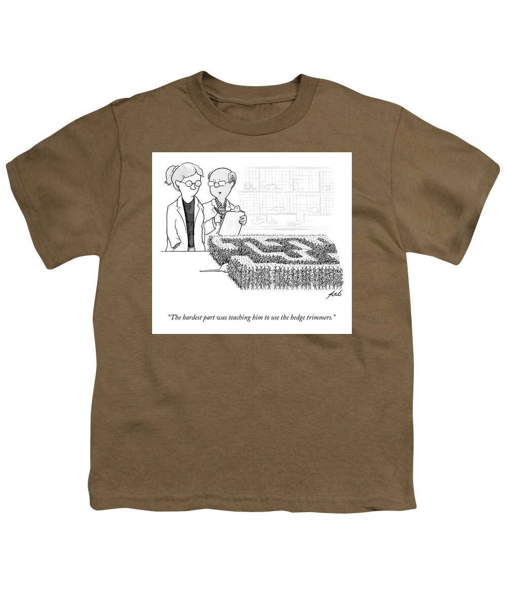 Cctk Youth T-Shirt featuring the drawing The Hardest Part by Tom Toro