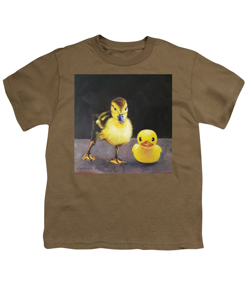 Duck Youth T-Shirt featuring the painting The Imposter by Jean Cormier