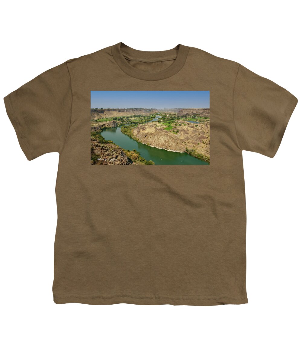 Landscape Photography Youth T-Shirt featuring the photograph The Snake River Canyon Twin Falls Idaho by Michael W Rogers