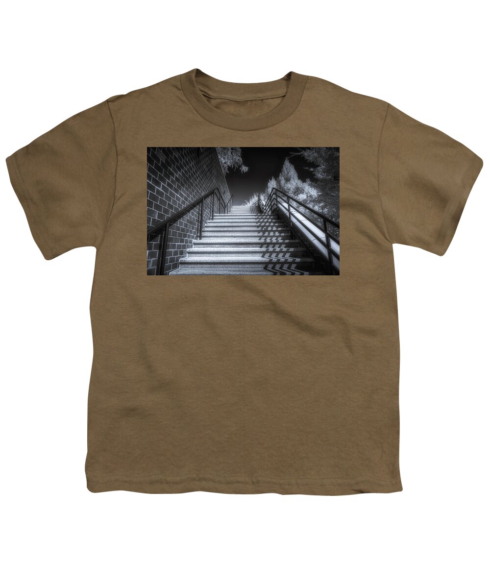Stairs Youth T-Shirt featuring the photograph The Stairs by Penny Polakoff