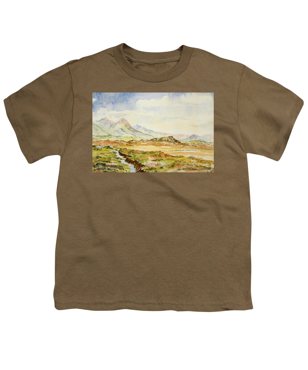 The Twelve Bens Youth T-Shirt featuring the painting The Twelve Bens by Rob Hemphill