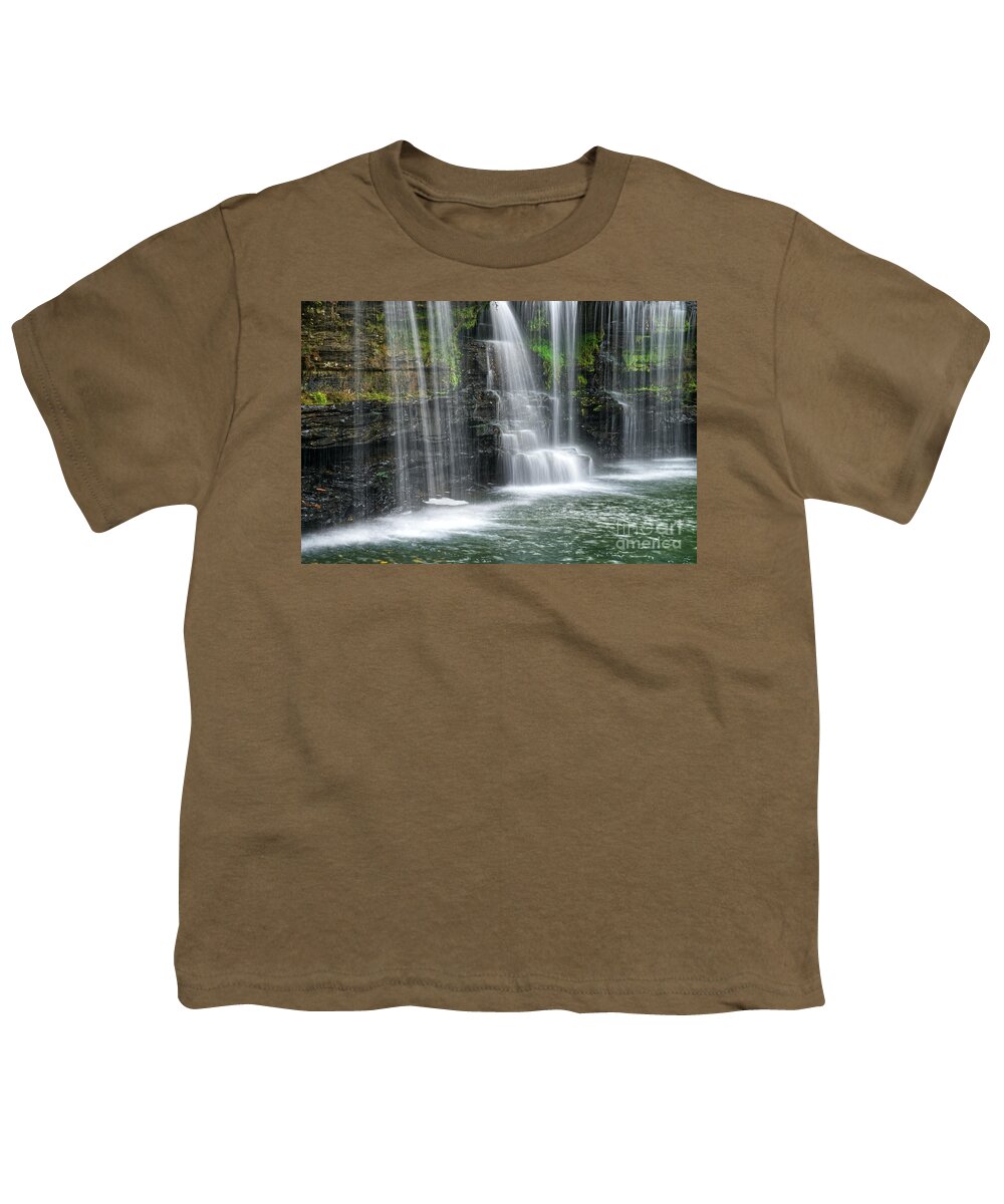 Waterfall Youth T-Shirt featuring the photograph Upper Potter's Falls 4 by Phil Perkins