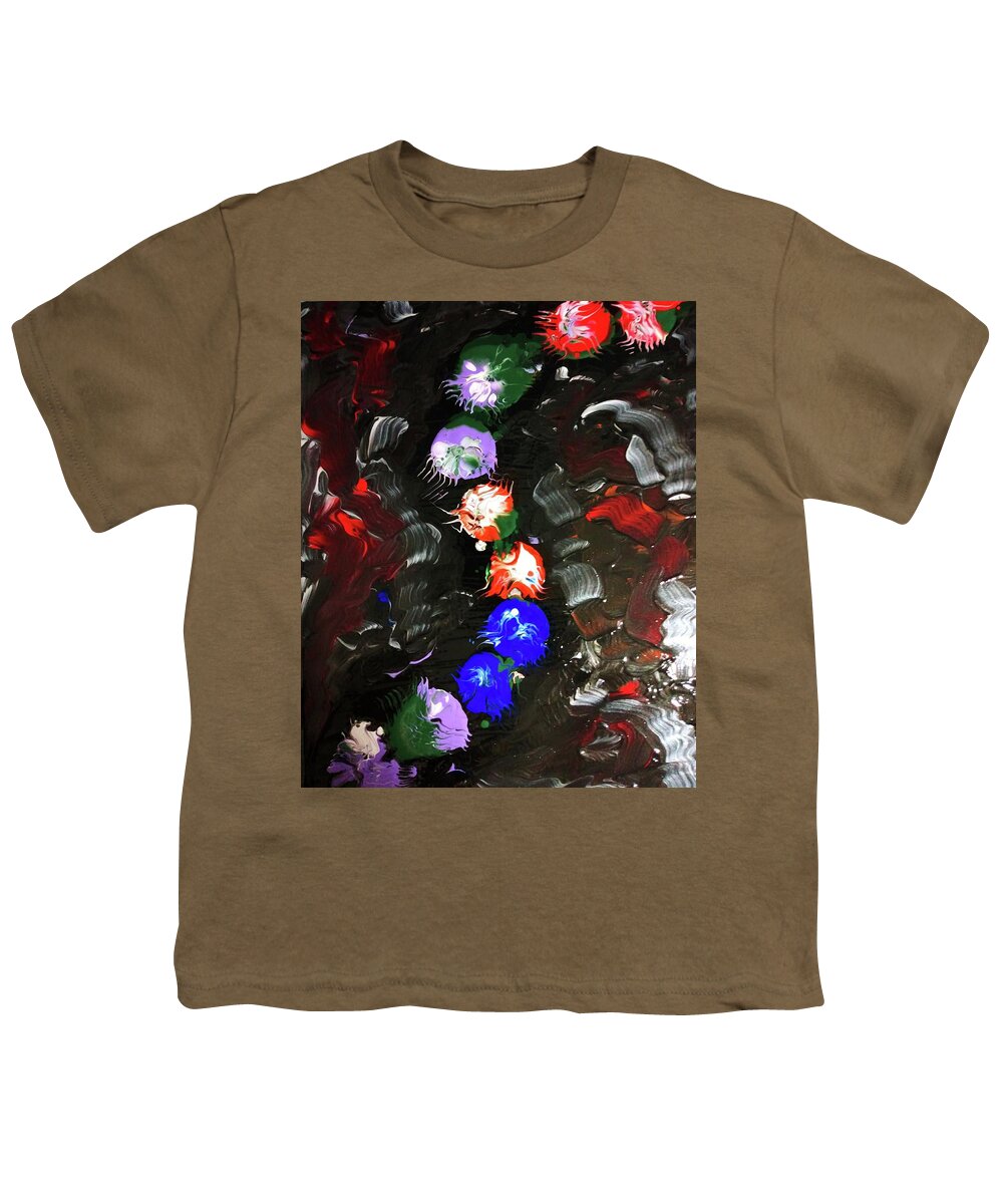 Flowers Youth T-Shirt featuring the painting Wandering Flowers by Anna Adams