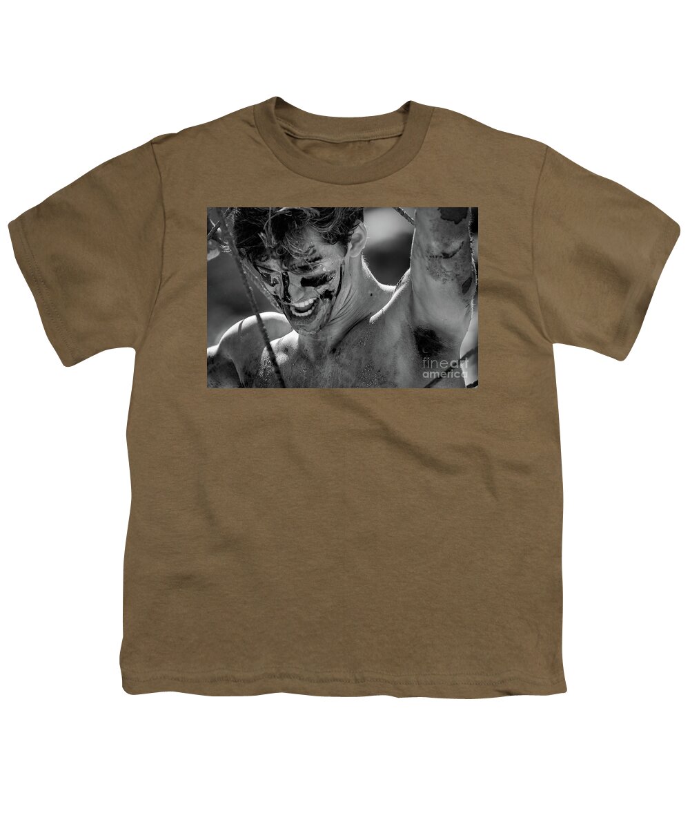 Tough Mudder Youth T-Shirt featuring the photograph Warrior by Doug Sturgess