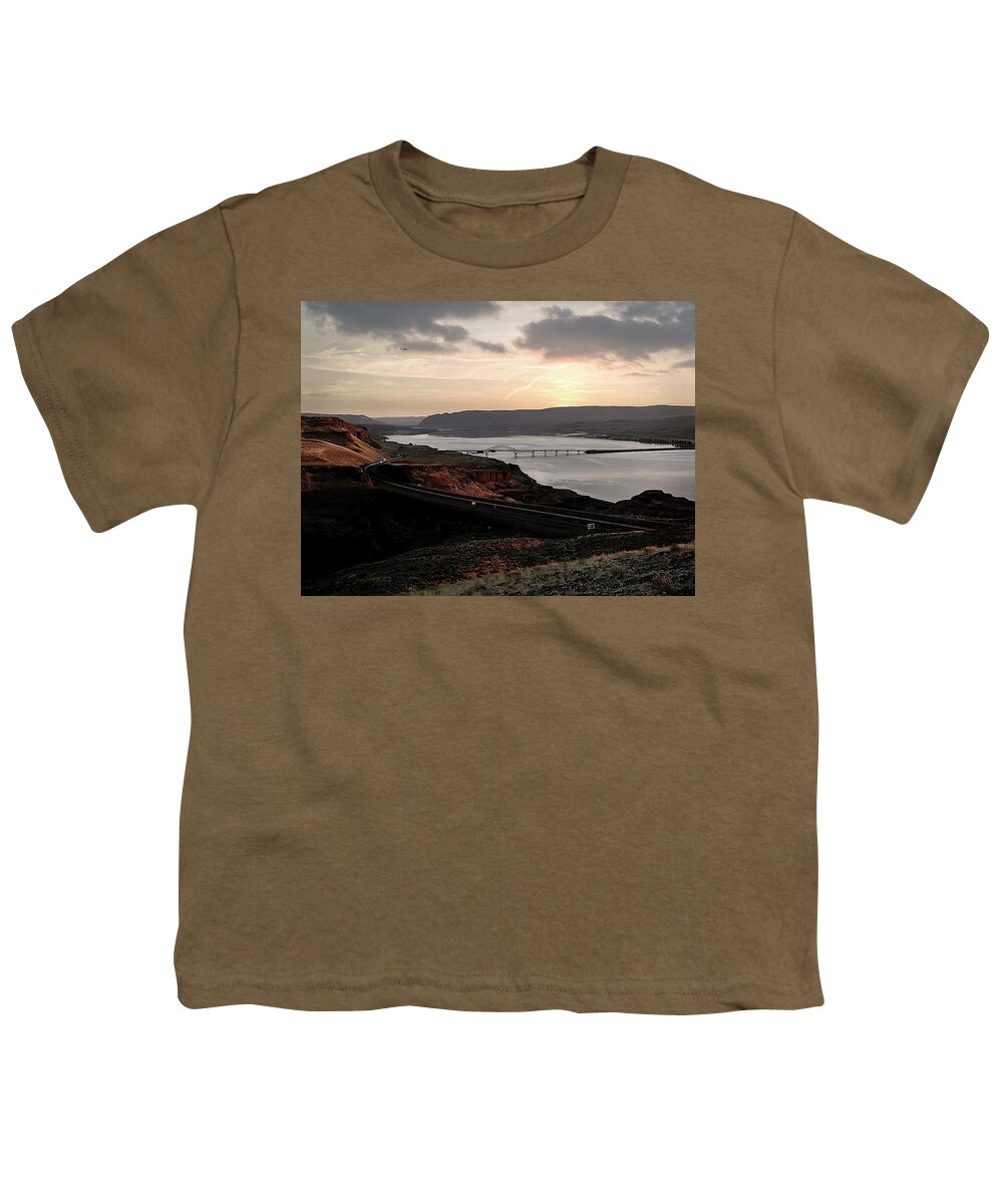 Columbia River Youth T-Shirt featuring the photograph Wild Horse Lookout - Washington by DArcy Evans