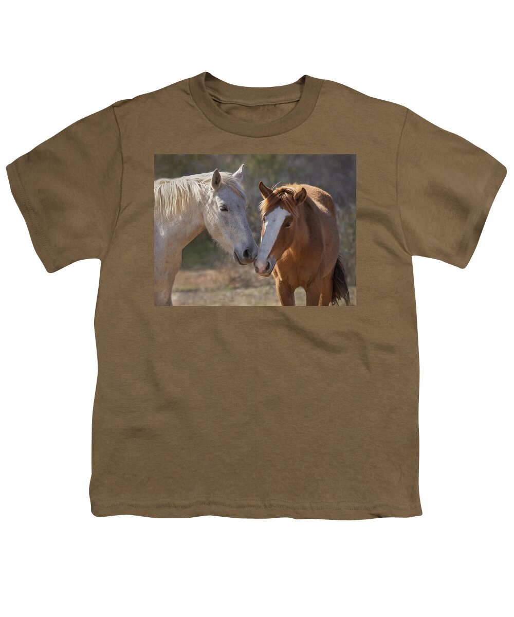 Wild Horses Youth T-Shirt featuring the photograph Wild Horses of Arizona by Sylvia Goldkranz
