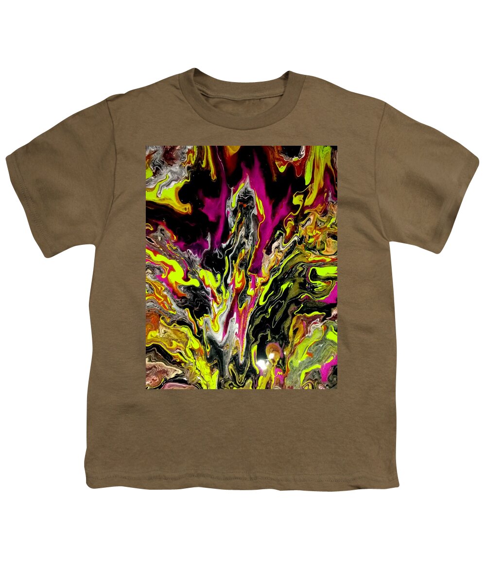 Bright Youth T-Shirt featuring the painting Wild Night by Anna Adams