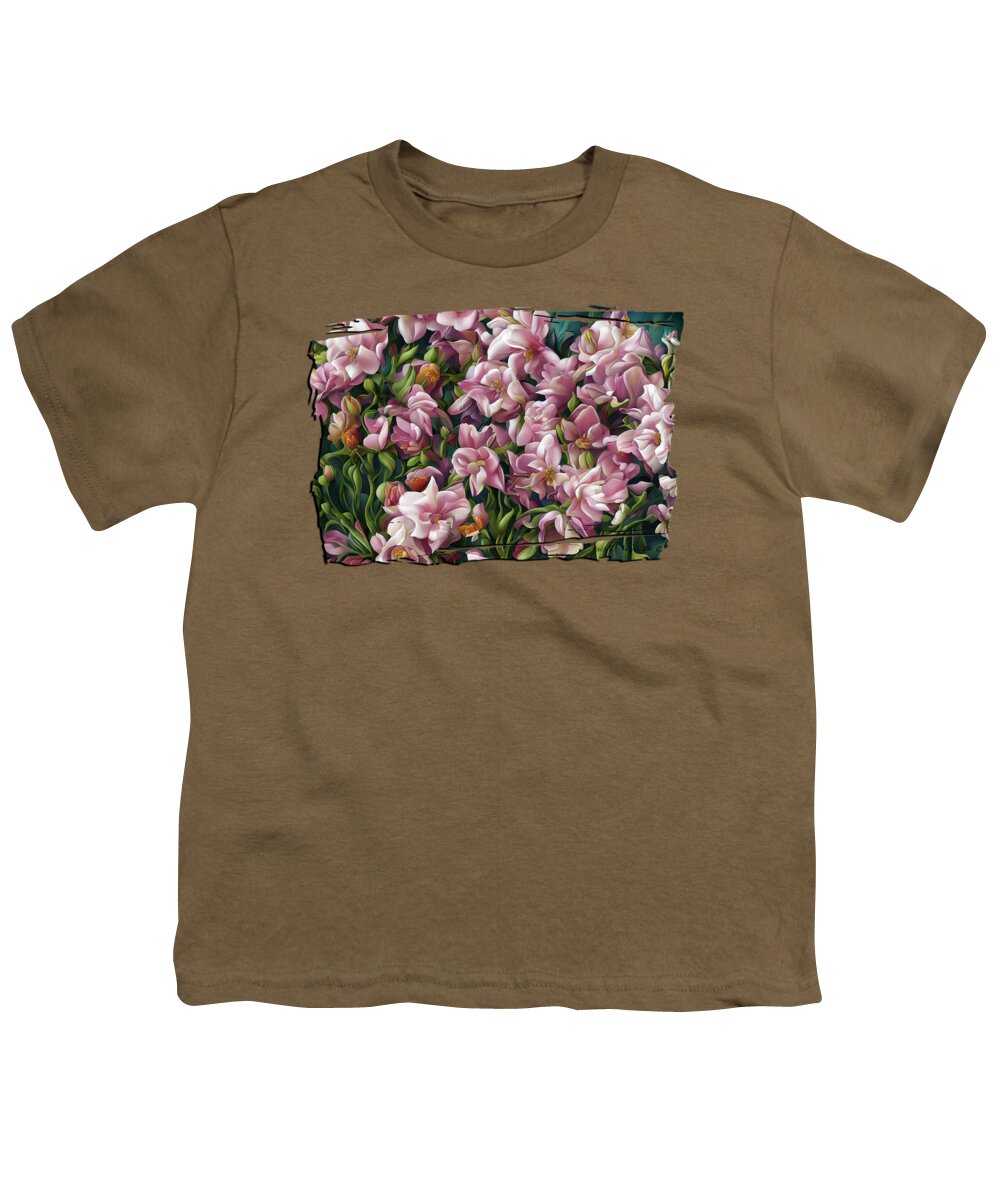 Flowers Youth T-Shirt featuring the digital art Wildflower Impressions by Shari Nees