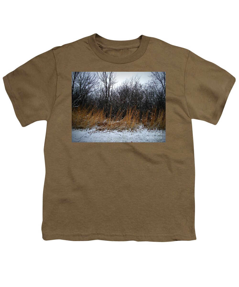 Nature Youth T-Shirt featuring the photograph Winter Beauty in the Woods by Frank J Casella