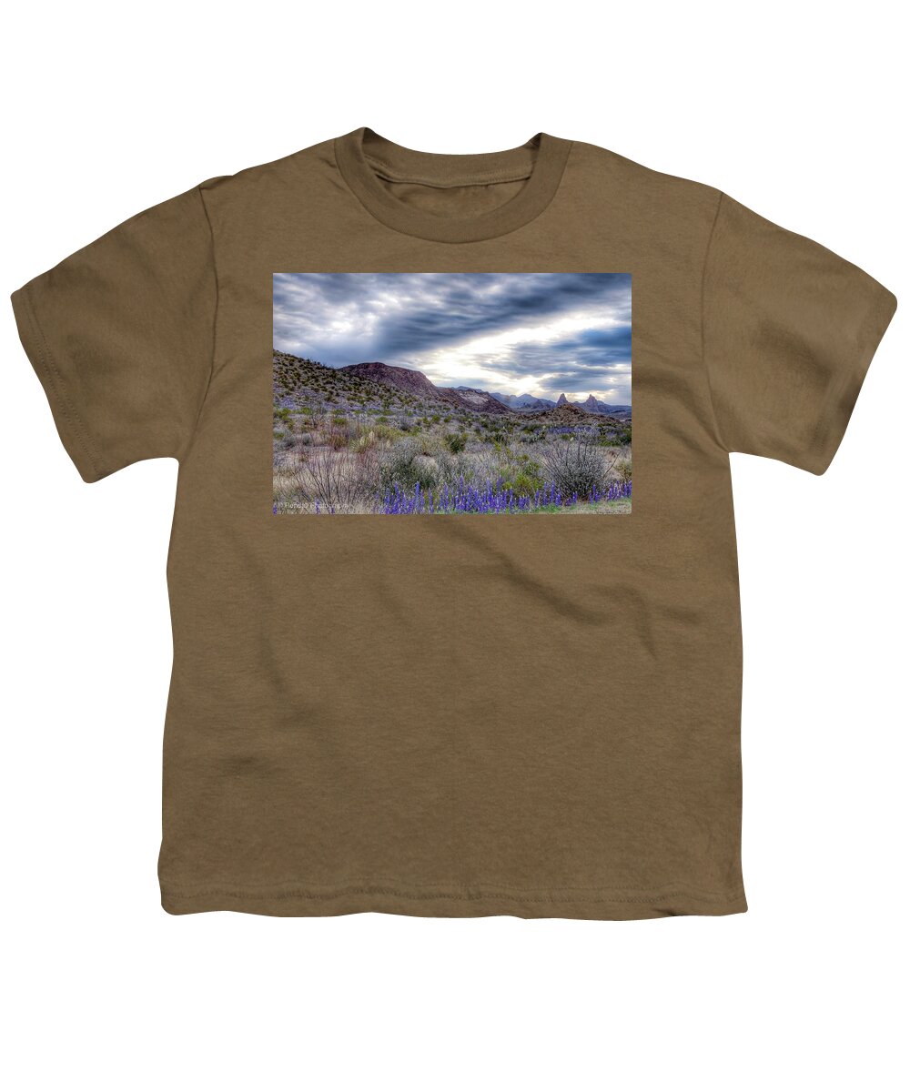 Big Bend Youth T-Shirt featuring the photograph Winter Skies in Big Bend by Pam Rendall