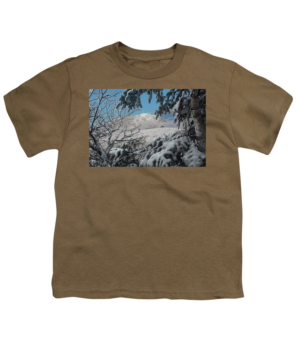 Winter Youth T-Shirt featuring the photograph Winter Trees Mount Washington by White Mountain Images