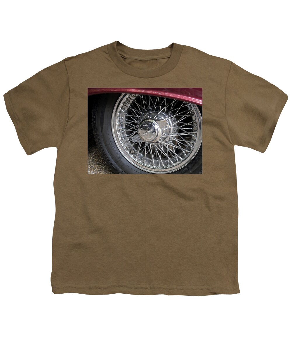 Richard Reeve Youth T-Shirt featuring the photograph Wire Wheels by Richard Reeve