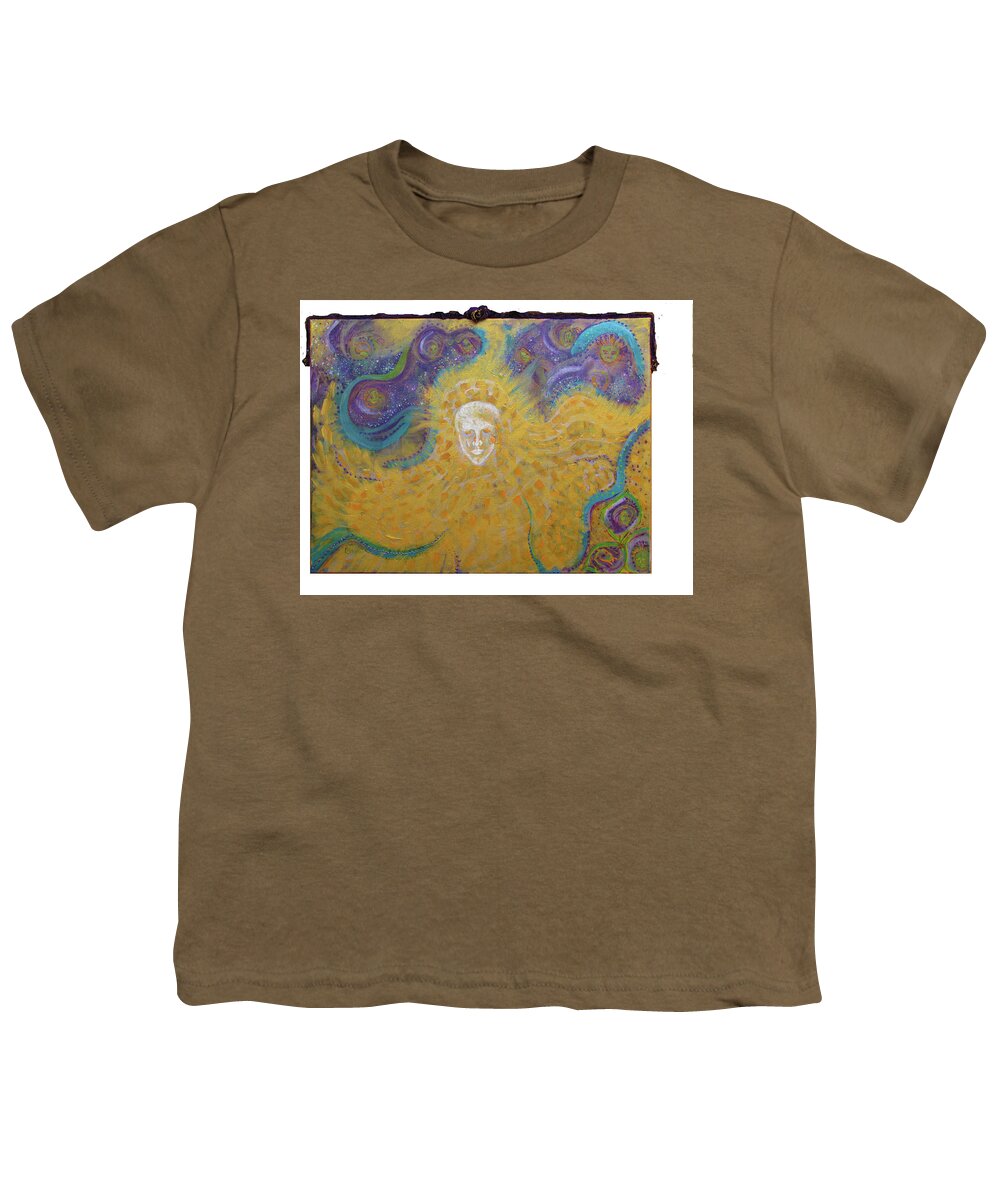 Not Alone Youth T-Shirt featuring the painting You Are Not Alone by Feather Redfox
