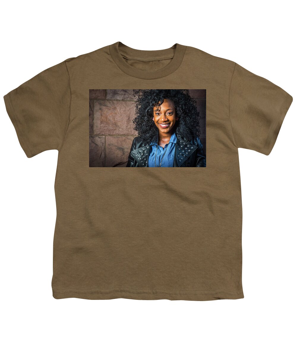 Young Youth T-Shirt featuring the photograph Young Girl by Alexander Image
