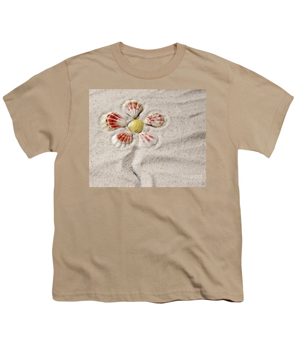 Shells Youth T-Shirt featuring the photograph I See Yellow by Karin Pinkham