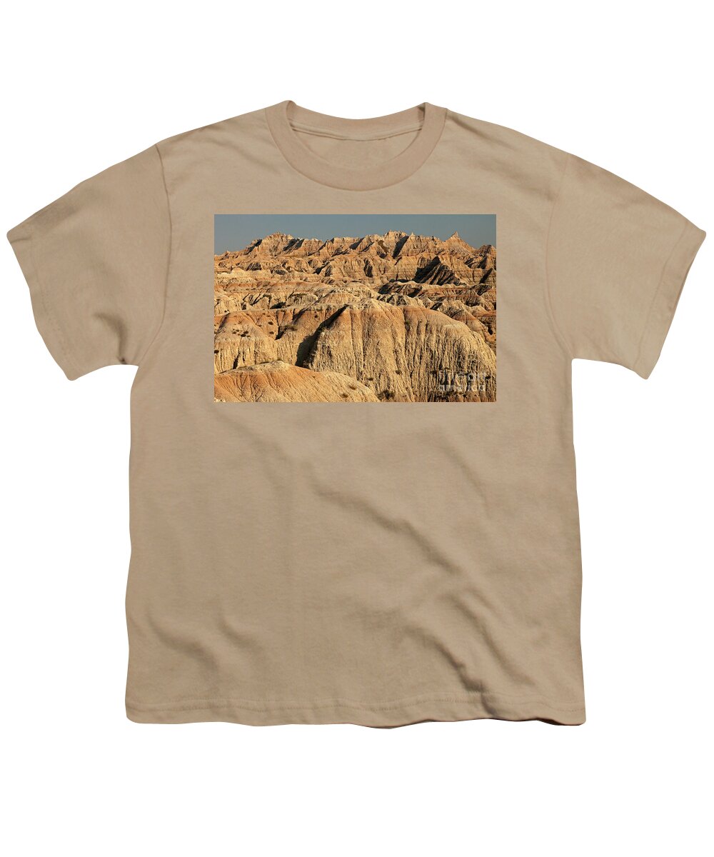 Afternoon Youth T-Shirt featuring the photograph White River Valley Overlook Badlands National Park #1 by Fred Stearns