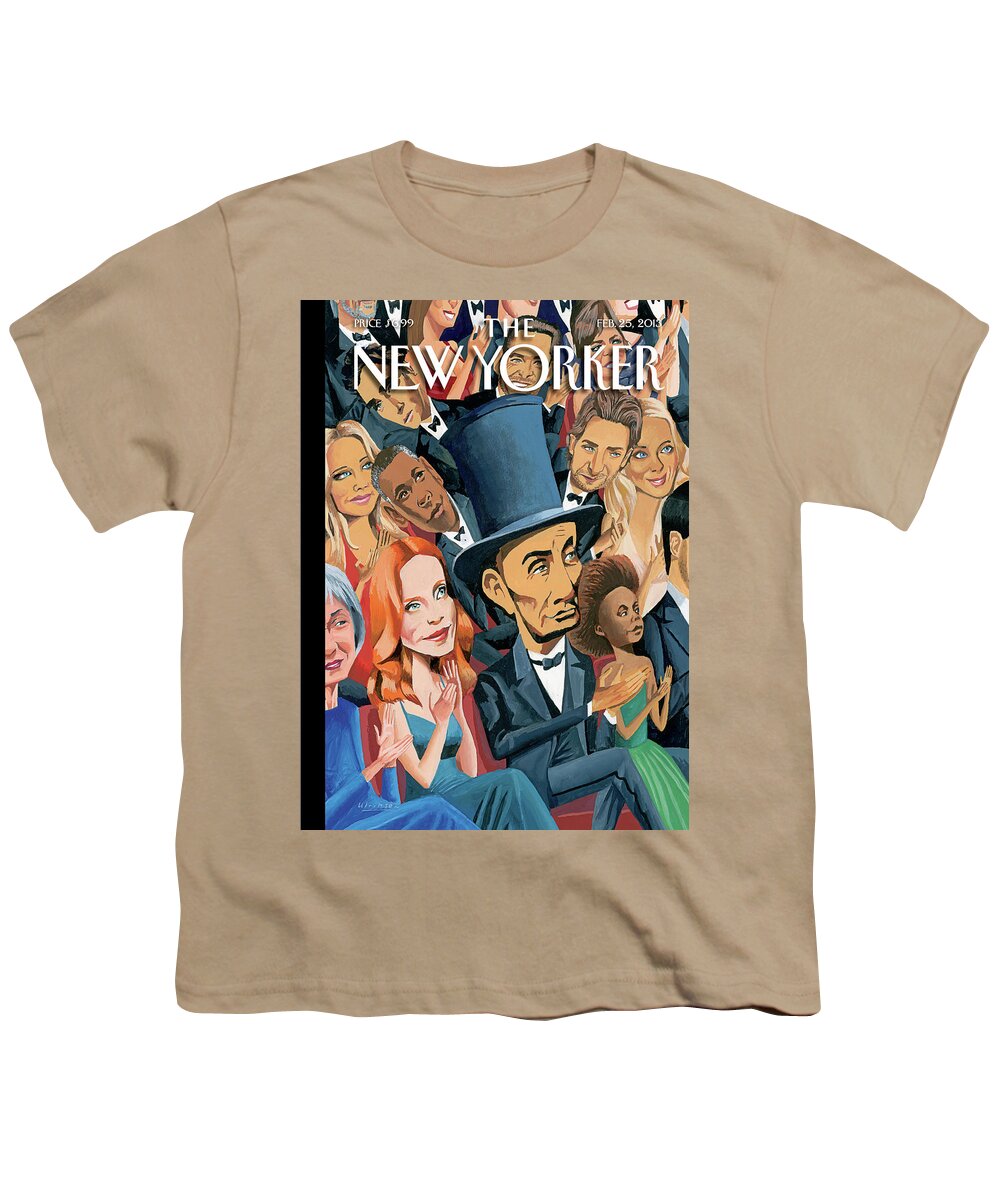 Oscars Youth T-Shirt featuring the painting Star-Studded Evening by Mark Ulriksen