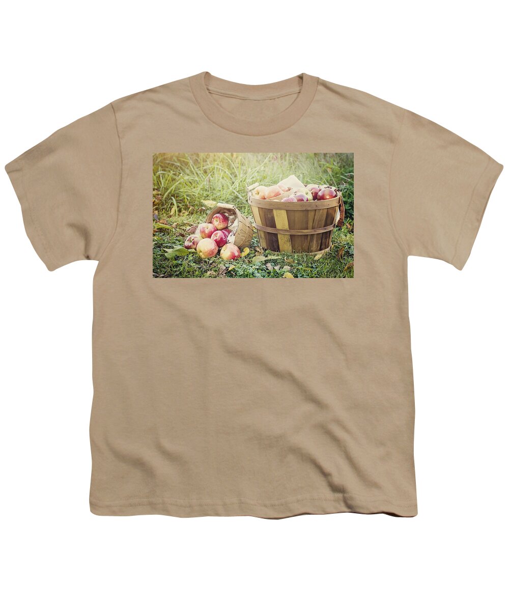 Peck Of Apples Youth T-Shirt featuring the photograph A Bushel and a Peck by Heather Applegate