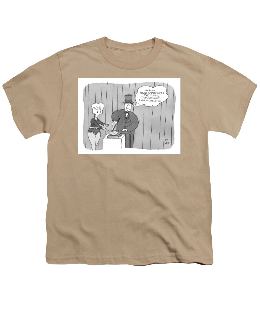 Magic Youth T-Shirt featuring the drawing A Magician Is Seen by Peter C. Vey