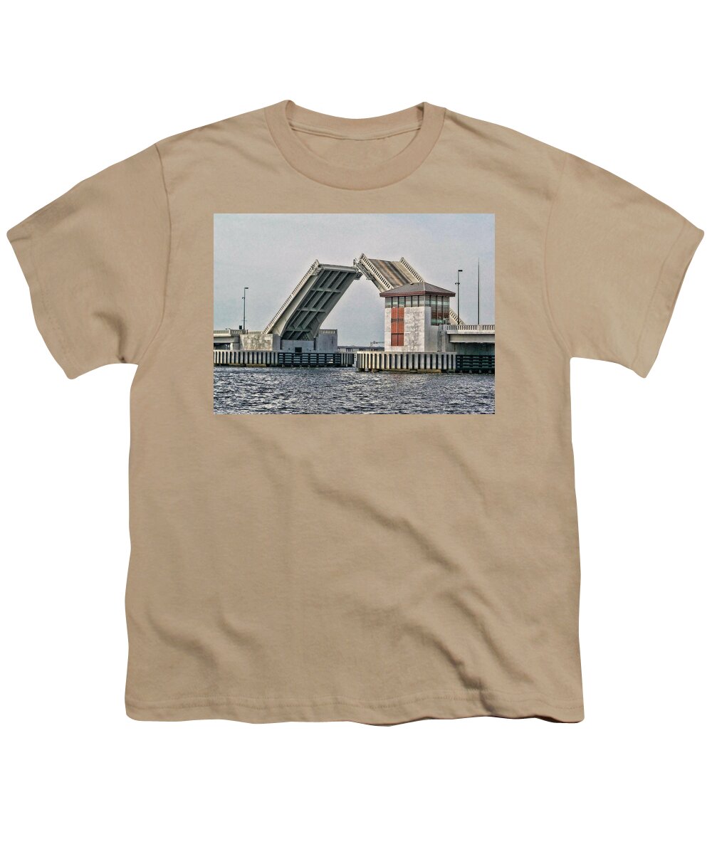 Victor Montgomery Youth T-Shirt featuring the photograph Alfred Cunningham Drawbridge by Vic Montgomery