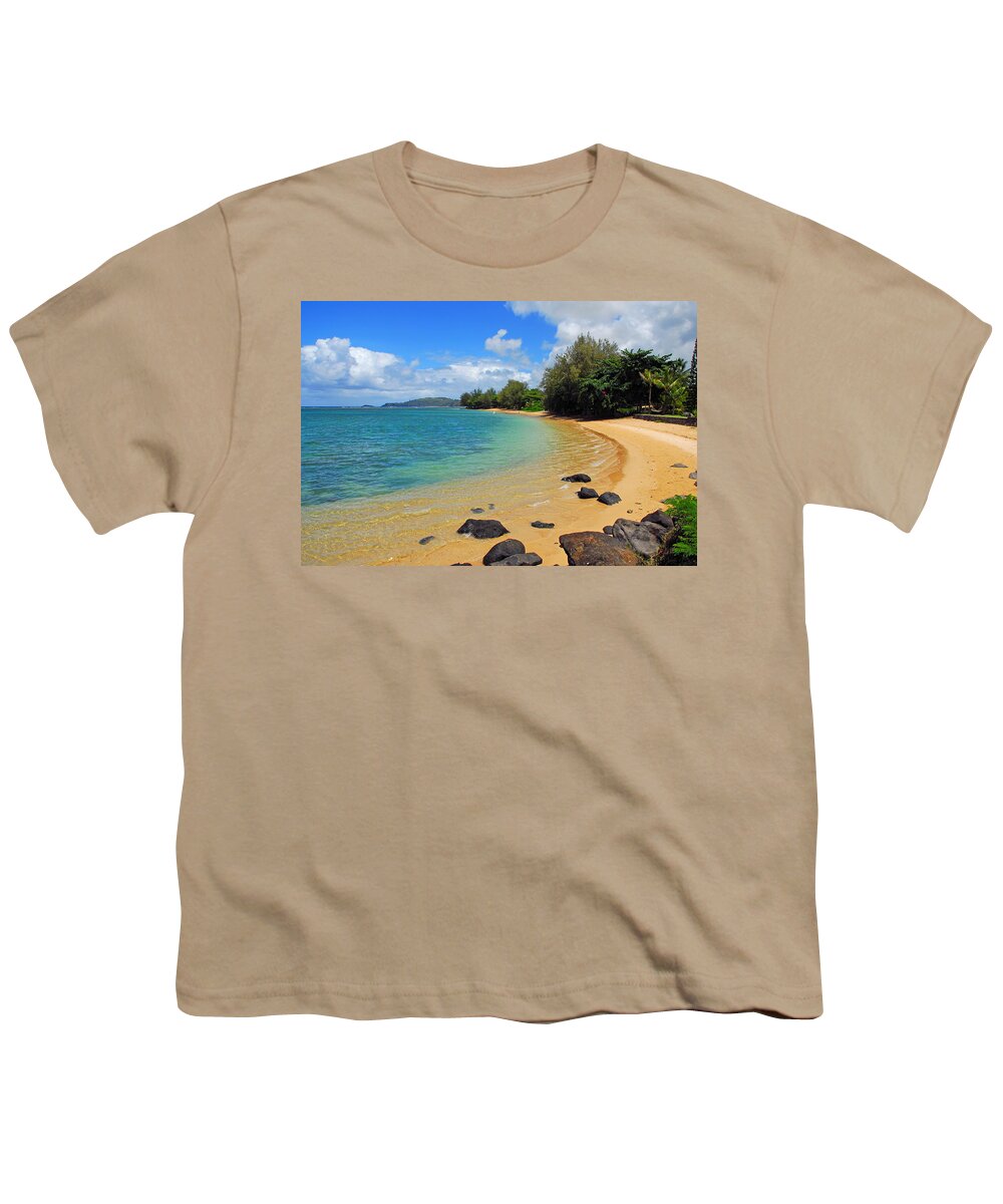 Anini Beach Youth T-Shirt featuring the photograph Anini Beach by Lynn Bauer