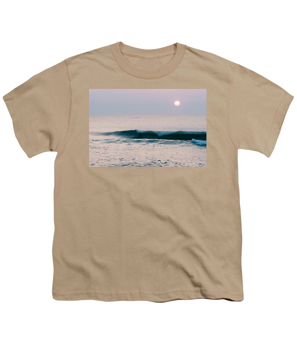 Atlantic Youth T-Shirt featuring the photograph Beautiful empty beach at sunrise by Alex Grichenko