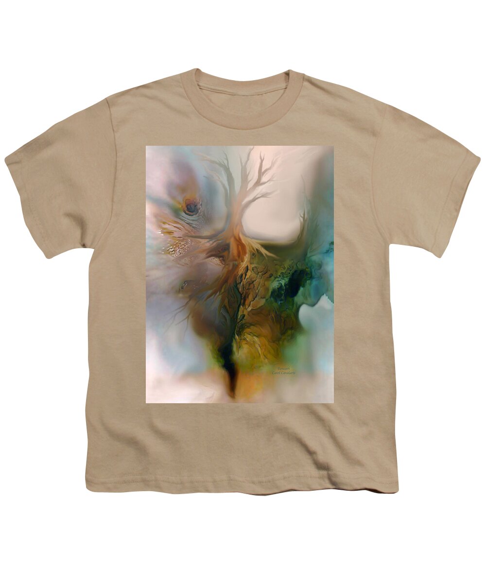 Beneath Youth T-Shirt featuring the painting Beneath by Carol Cavalaris