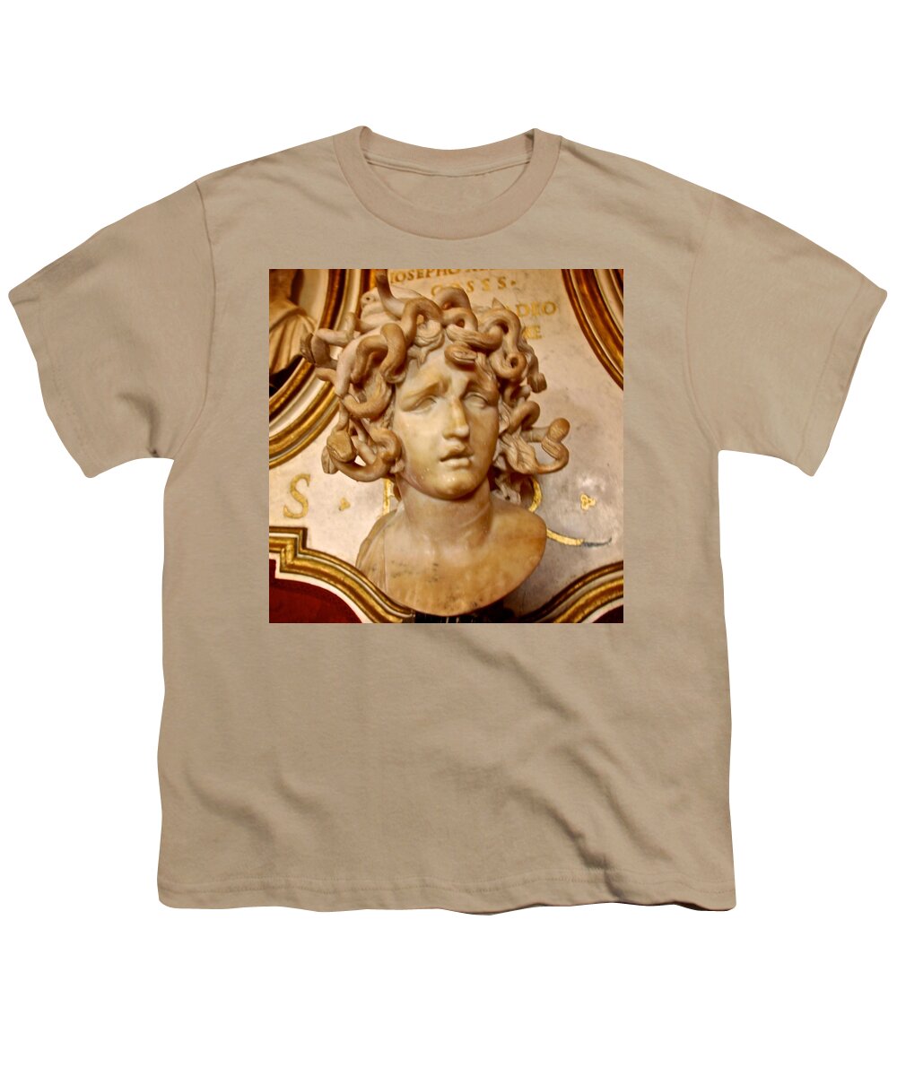 Medusa Youth T-Shirt featuring the photograph Bernini's Medusa by Eric Tressler